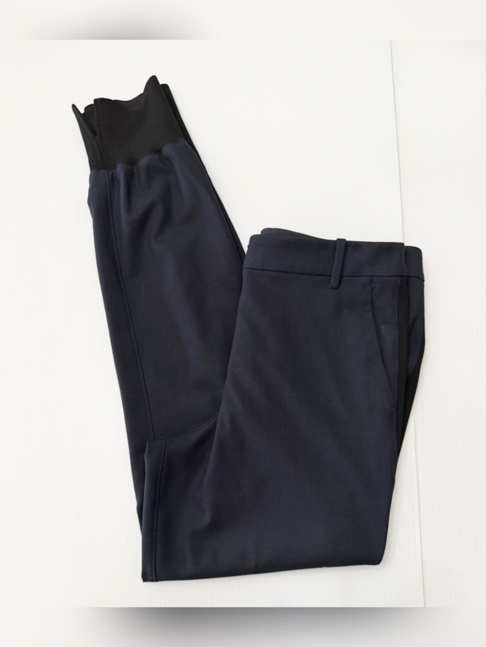 Kit and Ace Jogger Trouser Wool, Cashmere, Silk Navy Blue - 4